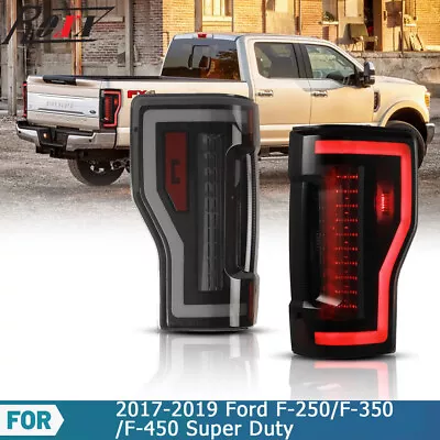 Smoke LED Sequential Tail Lights For 2017 2018 2019 Ford F250 F350 Brake Lamps • $219.99