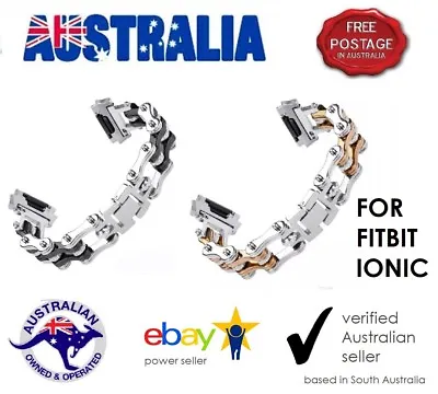 For FITBIT IONIC Stainless Steel Wrist Band Strap Bicycle Chain SA & AU SELLER • $5.99