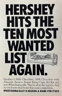 Whatchamacallit Candy Print Ad Original Vintage 1981 Rare VHTF Cecil Display • $11.27