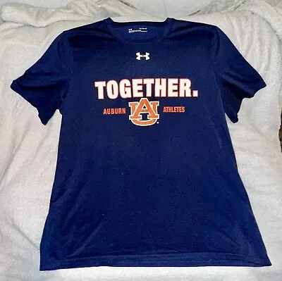 NEW Under Armour AUBURN FOOTBALL Team Issued Workout Practice Shirt XL Ex Large • $29.99