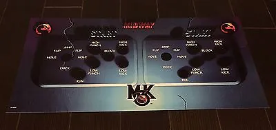 Mortal Kombat 3 Arcade Control Panel Overlay MK3 MKIII CPO Midway • $39