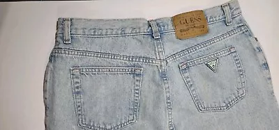 Vintage 90s Guess Jeans Light Wash Size 38 Made In USA Denim  • $29.99