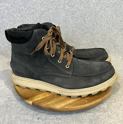 Sorel Men's Madson Moc Toe Waterproof Non Shell Grey Boot Size 12 • $48
