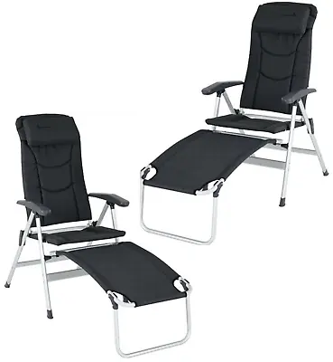 Isabella Thor Caravan Camping Chair & Footrest Dark Grey (PAIR OF EACH)  • £325