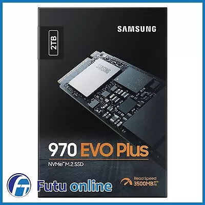 Samsung 970 EVO PLUS 2TB M.2 SSD NVMe PCIe Internal Solid Drive MZ-V7S2T0BW • $399