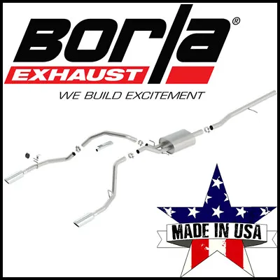 $1195.19 • Buy Borla S-Type 2.25  Cat-Back Exhaust System 2014-2018 Silverado Sierra 1500 5.3L