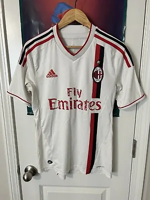 Vintage Fly Emirates Adidas Soccer Jersey AC Milan Size Unknown • $39.99