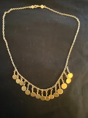 STUNNING RARE Choker Style ME & RO Necklace Vintage Hanging Discs 10K Gold ! • $1250