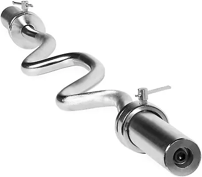 $59.46 • Buy Olympic EZ Curl Bar 47  Home Gym Weight Lifting Barbell Fitness Chrome Steel