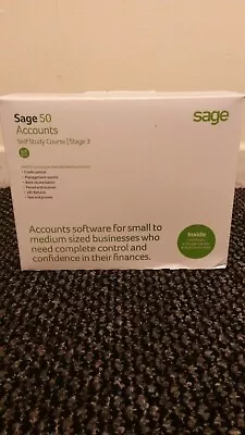 Sage 50 Accounts Stage 3 Self Study Course - 3 Workbooks & 1 CD • £35