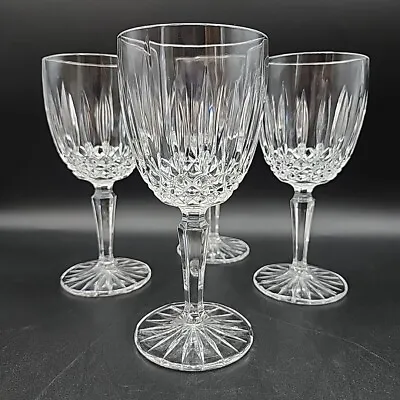 Set Of 4 Mikasa Old Dublin Crystal Water Wine Goblets 7” Tall Discontinued • $39.95