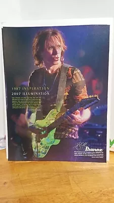 Ibanez Jem Guitar 20th Anniversary 2007 Original   Print Ad.  11 X 8.5.  4 • $6.36