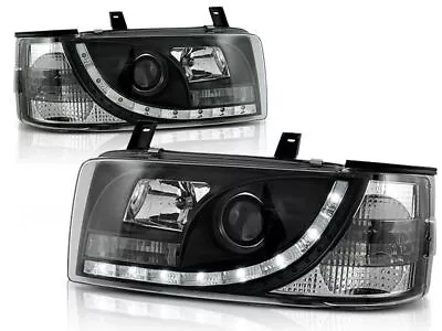 BLACK HEADLIGHTS DAYLIGHT For VW T4 90-03 • $425.26