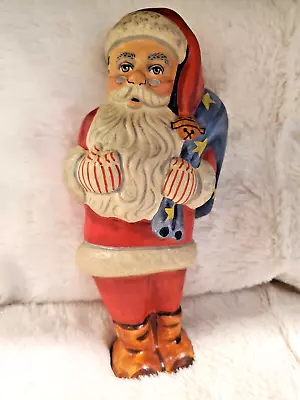 $178 • Buy Vaillancourt Folk Art Starlight Santa #11 2000 Chalkware Usa  #1,443/2,000