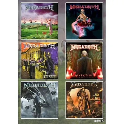 Megadeth Album Covers Sticker Pack | The System Has Failed Dystopia Th1rt3en • $6.99