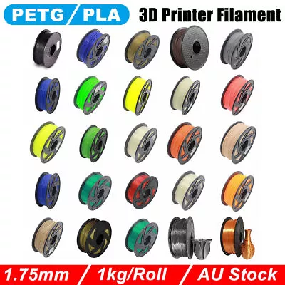 3D Printer Filament PETG Spool 1.75mm 1Kg Spool Eco-friendly AU STOCK 24 Colors • $19.99