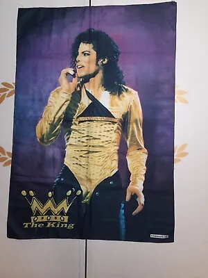 Michael Jackson The King Poster Flag 1997 Vintage Rare • $149