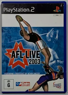 AFL Live 2003 Football Sony PlayStation 2 PS2 Video Game - No Manual • $9.99