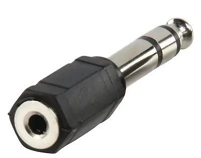 £2.69 • Buy Adaptor - 3.5mm Jack Male Stereo To 6.3mm Jack Female Stereo