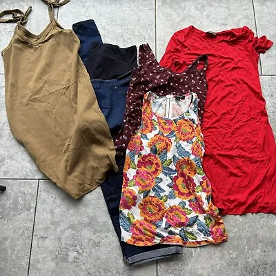 Maternity Bundle Size 12 Dress Jeans Tops Shorts Summer • £15