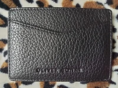 OLIVER BONAS Card Holder UNISEX/MEN'S Designer BLACK • £9.99