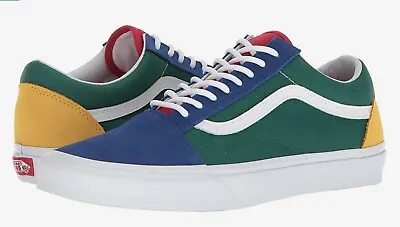 Vans Men-Women Yacht Club Old Skool Sneakers Blu Green Yellow Red 100% Original  • $52.99