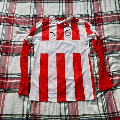 Puma Olympiakos F.C.Team Home Shirts Long Sleeves Size M • £29.99