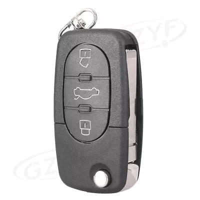 3 Buttons Remote Key Fob Case Shell Blade HAA Fit Audi A2 A3 A4 A6 A8 TT • $11.47