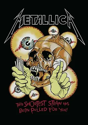 £9.60 • Buy  Metallica The Shortest Straw Poster Art Print