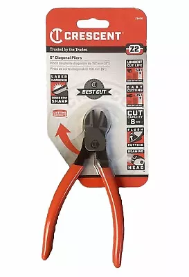 NEW! Crescent Tools 6” Diagonal Cut Pliers Z2 Series Rubber Grip Z5426 • $16.50