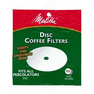 Melitta White Disc Coffee Filter (100-Pack) 628354 Melitta 628354 055437628358 • $8.32