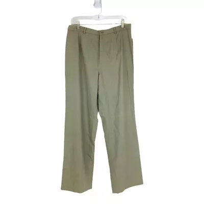 Amanda Smith Womens Chino Pants Green Stretch Pockets 14 New • $30.99