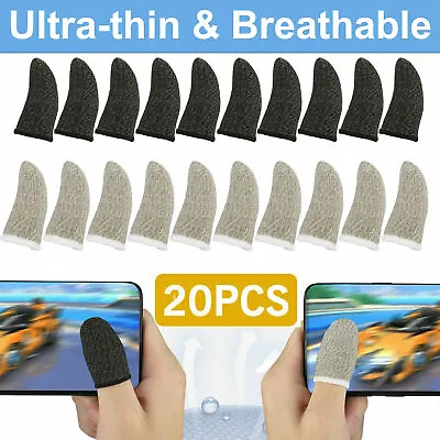 $5.95 • Buy 10/20Pcs Screen Gaming Finger Sleeve Game Controller Mobile Sweatproof Gloves