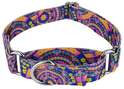 Country Brook Petz® Blue Boho Mandala Martingale Dog Collar • $12.97