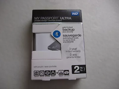Western Digital My Passport Ultra 2000 GB External Portable Hard Drive • $25