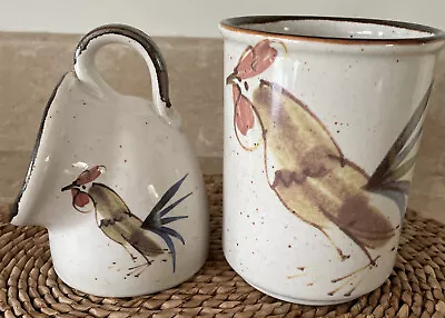 £15 • Buy Grayshott Pottery Cockerel. Salt Pig. Utensil Jar