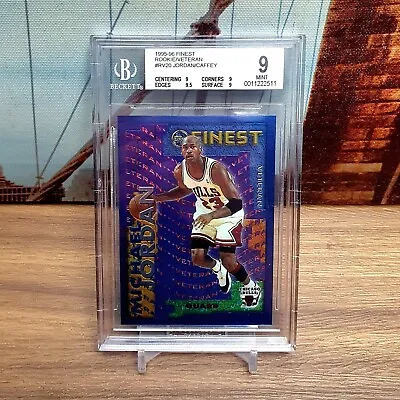 1995-96 Finest Rookie/Veteran Michael Jordan BGS 9 With Sub 9.5 • $500