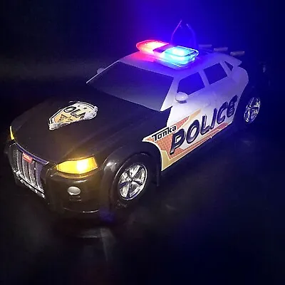 TONKA 2011 POLICE CAR 13  Black White Lights & Sounds Emergency 911 #06789 RARE • $58.27