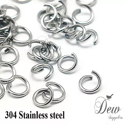 100 X 7mm Stainless Steel Jump Rings Connectors Jewellery Findings • $6.80