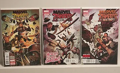 Marvel Zombies Destroy! 3x Comics Lot Issues #1-3 (Marvel 2012) Mint 9.0+ 🔥🔥 • $9.99