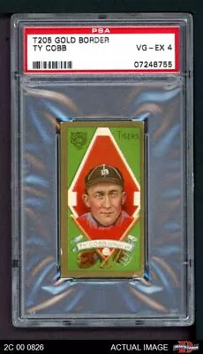 1911 T205 Ty Cobb Tigers HOF PSA 4 - VG/EX • $10960