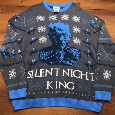 $14.97 • Buy Game Of Thrones Silent Night King Ugly Christmas Holiday Sweater Men's Sz XL HBO