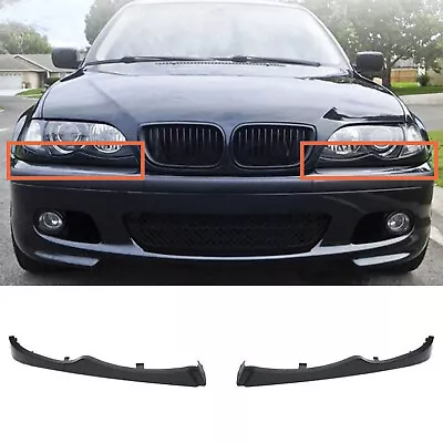 Front Bumper Grille Headlight Filler Trim Moulding Panel For BMW E46 4DR 1998-05 • $23.99