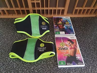 ZUMBA Fitness + Fitness 2 Comes With 2 Belts. Nintendo Wii Pal • $20