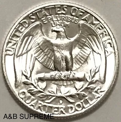 $12.89 • Buy (1) 1932-1964 Washington Quarter Gem Bu Uncirculated 90% Silver