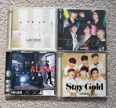 4 U-KISS Japan CD DVD Single Album Distance Alone Stay Gold Break Up Lot Bundle • $15