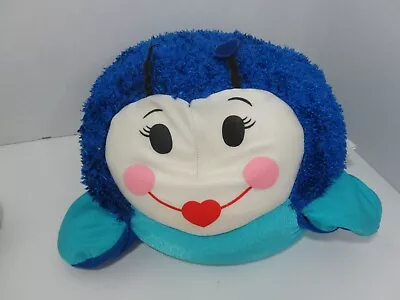 Brentwood Moshi Microbead Nylon Spandex Blue Love Luv Bug Pillow Plush Ms Lulu  • $14.99