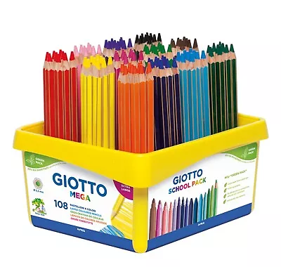 Daler Rowney Giotta School Pack Coloured Pencils 108 • £5