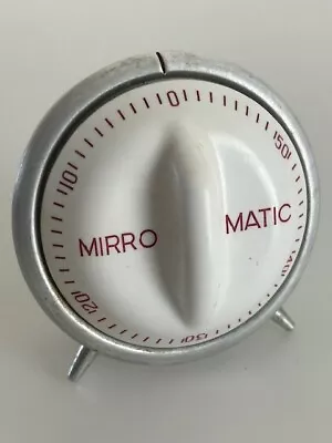 Vintage Kitchen Timer MIRRO MATIC Mid Century Metal Plastic Aluminum WORKS! Lux • $15.95