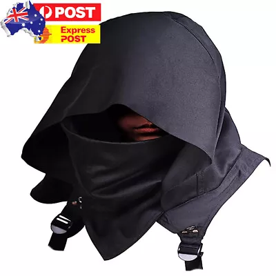 Halloween Vintage Cowl Costume Cape Short Cloak Hooded Death Cosplay Gothic AU • $18.90